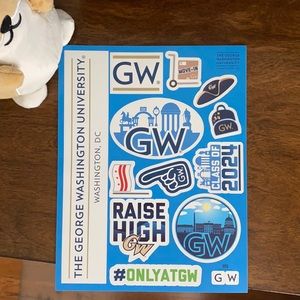 The George Washington University stickers